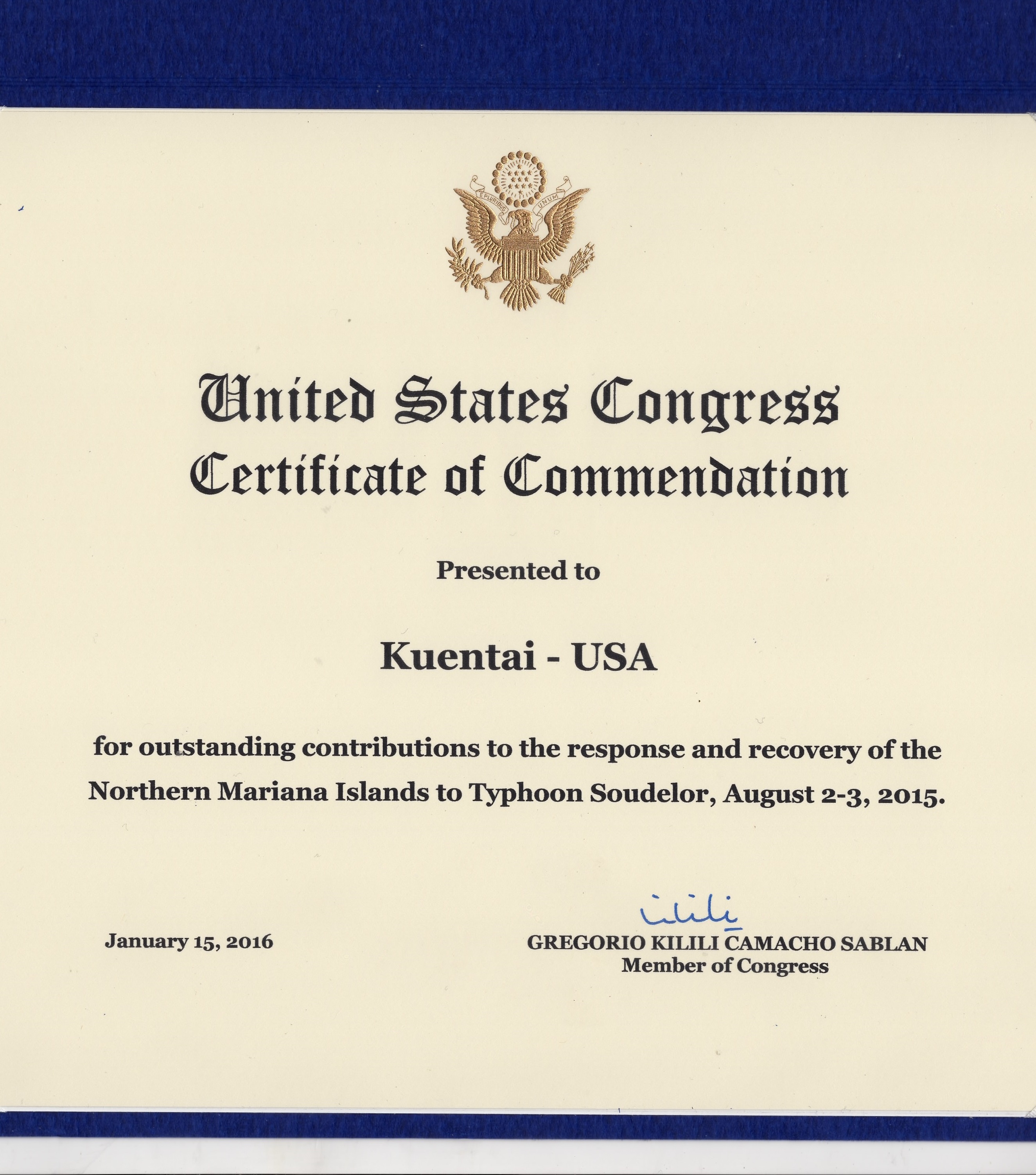 KUENTAI-USA's Flier -- front page
